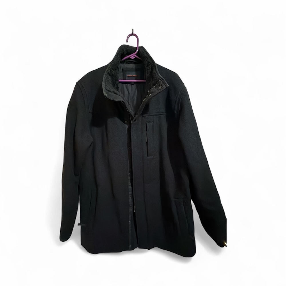Banana Republic Men's Classic Black Wool Jacket
